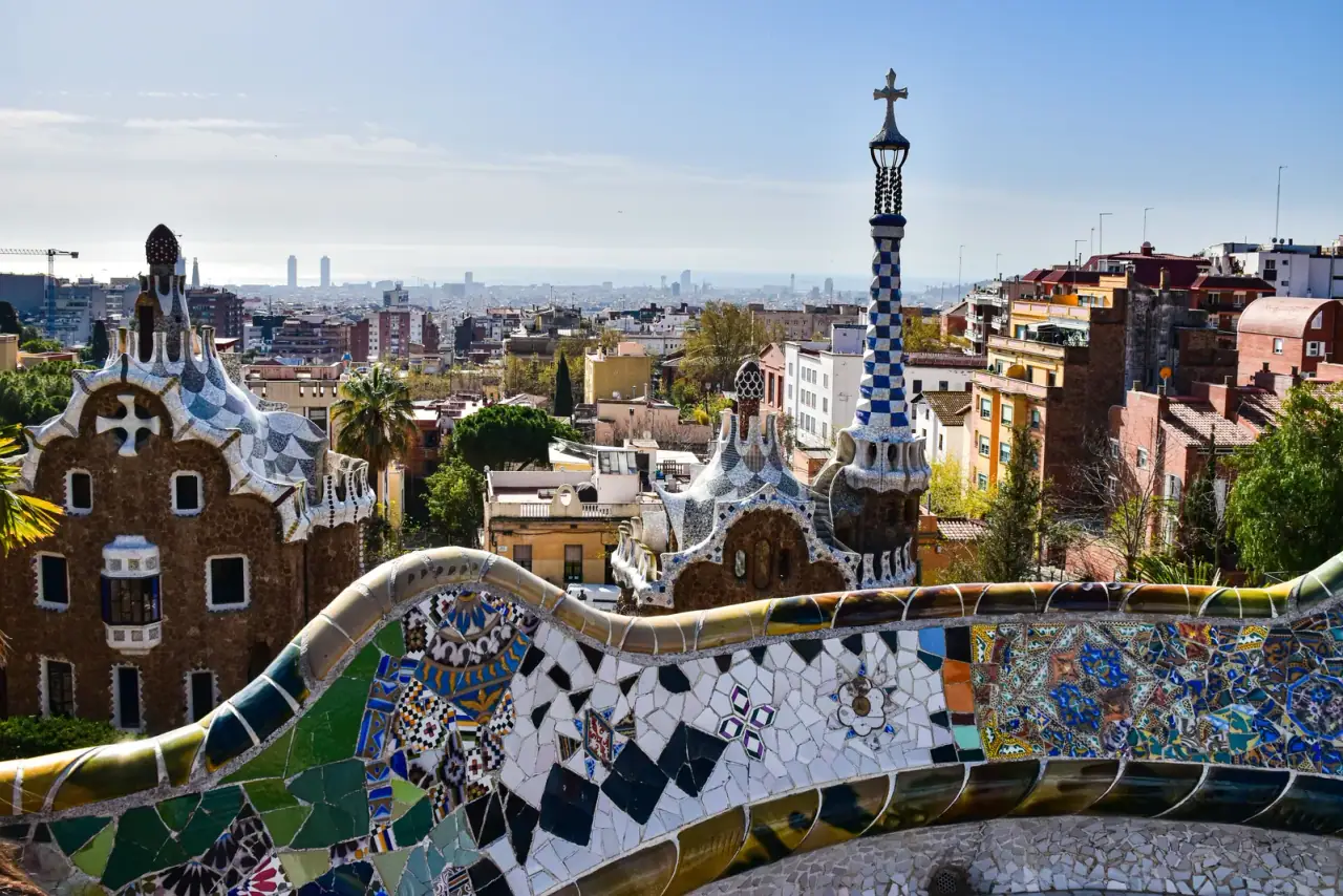 A Park Güell mozaikos padja